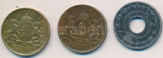 1933-1943. "BSZKRT" 3xklf bárca T:2,2-