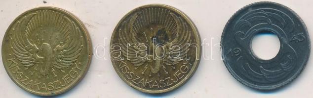 1933-1943. "BSZKRT" 3xklf bárca T:2,2-