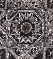 Ólomkristály hamutartók, hibátlanok és egy tál apró csorbákkal, d:13 és 14 cm, d:21 cm