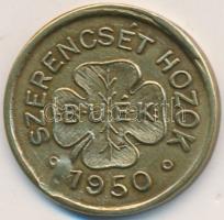 1950. "Szerencsét hozok" Cu szerencspénz T:2-