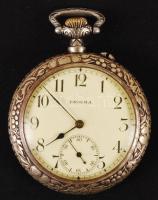 1914 Enigma zsebóra a szövetséges uralkodók Ferenc József és Vilmos császár képével. I. világháború, militária / World War I. military pocket watch with pictures of Emperors Franz Joseph, Wilhelm. Works well