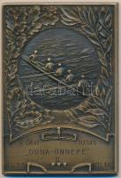 1935. "8 Órai Újság "DUNA-ÜNNEPE" II." Br díjérem (80x55mm) T:2