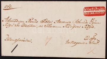 1823 Nagyváradról Temesvárra küldött levél egyetemi tanulmányi ügyben