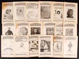 1928-1931 Vasárnapi Könyv, az Országos Közművelődési Tanács ismeretterjesztő képes hetilapja, 58 db