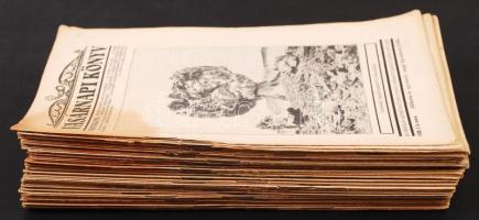 1928-1931 Vasárnapi Könyv, az Országos Közművelődési Tanács ismeretterjesztő képes hetilapja, 58 db