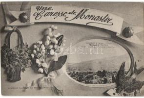 Monastir, bird, lily of the valley, frame