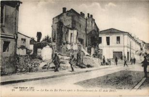 1917 Bitola, Monastir; Rue du Roi Pierre / street, after the bombing