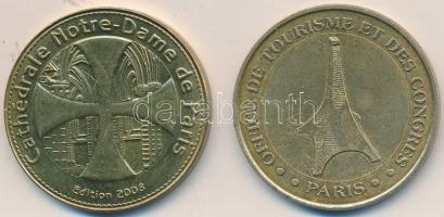 Franciaország 2000. "Monnaie de Paris" Cu turizmus zseton (34mm) + 2008. "Notre-Dame ...