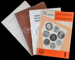 Dr. Unger Emil: Magyar éremhatározó III. kötetének pótfüzete, MÉE, Budapest, 1985. + Dr. Bóna Endre: A Szegedi Éremalkotó Műhely vert érmei 1974-1984, MÉE Csongrád Megyei Szervezete, Móra Ferenc Múzeum, Szeged, 1984. + Juhász Andor: Modern ezüstpénzek, emlékpénzek, MÉE Budapest, 1970. + Monede Romanesti 1867-1966, Societatea Numismatica Romana, 1973.