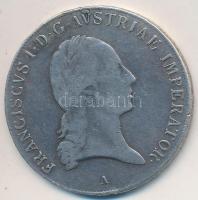 Ausztria 1824A Tallér Ag "I. Ferenc" Bécs (27.65g) T:3  Austria 1824A Thaler Ag "Franz I" Vienna (27.65g) C:F