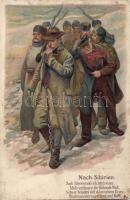 Siberian military propaganda, Emb. litho (EK)