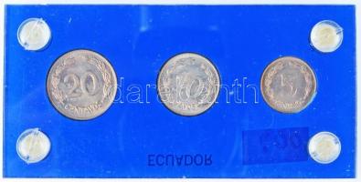 Ecuador 1946. 5c + 10c + 20c T:1
Ecuador 1946. 5 Centavos + 10 Cenetavos + 20 Centavos C:UNC