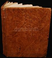 Idea Universi Iuris Hungarici. Latin ynelvű, kézzel írott könyv, 1720-ból, kartonált kötés, jó állap...