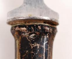 6 db ezüst (Ag) nyelű süteményes villa és kés és süteményes lapát, br: 197 g /
Dessert cutlery (6 fo...