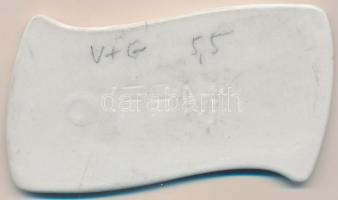 DN "Hajós Alfréd" porcelán plakett szign.:FPM (~55x100mm) T:2