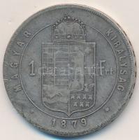 1879KB 1Ft Ag "Középcímer" T:2-,3 Adamo M15