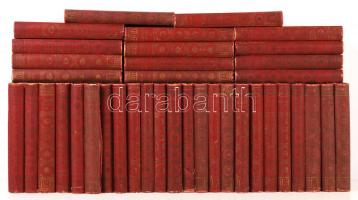 Élő Könyvek: Magyar Klasszikusok I-XL. kötet) Bp., é.n., Kisfaludy-Társaság - Franklin-Társulat. Kiadói aranyozott egészvászon sorozatkötésben, jó állapotban ( 3 kötet hiányzik)
