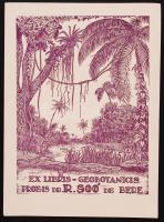 10 különböző ex libris, köztük jelzettek