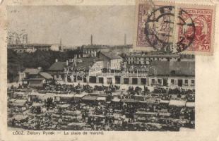 Lódz, Zielony Rynek / market (small tear)