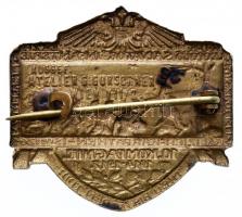 Osztrák-Magyar Monarchia 1914-1917. "Leopold Salvator Gyalogság 10. ezred" réz sapkajelvén...