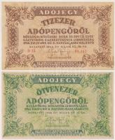 1946. 10.000AP + 50.000AP + 100.000AP + 500.000AP + 1.000.000AP T:II