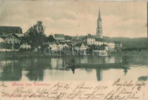 Vilshofen an der Donau, church, boat (gluemark)