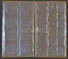 Műbőr borítású éremtartó album 25db érem tárolására alkalmas berakólappal használt állapotban