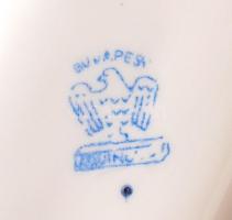 Aquincumi esernyős lány, kézzel festett, hibátlan, jelzett, m:13 cm