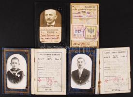 2 db román és egy magyar fényképes igazolvány / Romanian and Hungarian railroad id