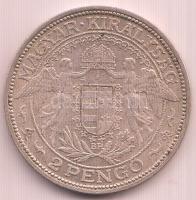 1931. 2P Ag "Madonna" T:2- Unger: 1511., Adamo P7.