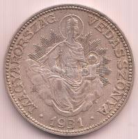 1931. 2P Ag "Madonna" T:2-
Unger: 1511., Adamo P7