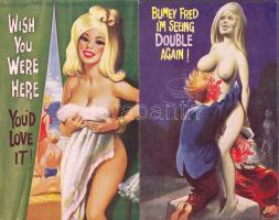 5 db megíratlan, erotikus-humoros modern képeslap / Bamforth & Co's 'Comic series'...