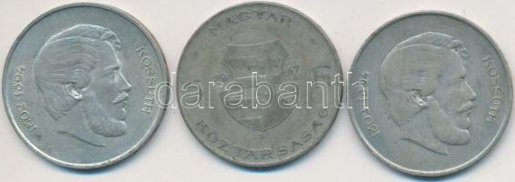 1947. 5Ft Ag "Kossuth" (3x) T:2-,3