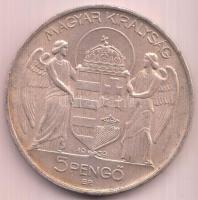 1939. 5P Ag "Horthy-balra" T:2- Adamo P8.2