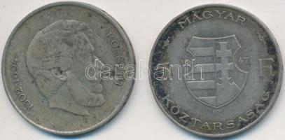 1947. 5Ft Ag "Kossuth" (2x) T:2-