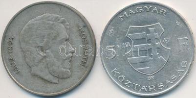 1947. 5Ft Ag "Kossuth" (2x) T:2,2-