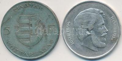 1947. 5Ft Ag "Kossuth" (2x) T:2,2-