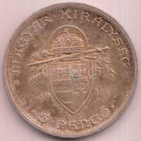 1938. 5P Ag "Szent István" T:2- Adamo P8.1