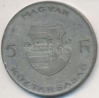 1947. 5Ft Ag "Kossuth" T:2-,3