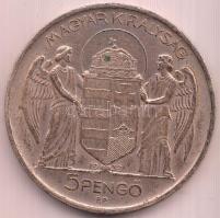 1939. 5P Ag "Horthy-balra" T:2- Adamo P8.2