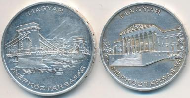 1956. 10Ft Ag + 20Ft Ag "10 éves a Forint" T:2