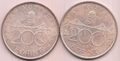 1994. 200Ft Ag "Deák" (2x) T:2-