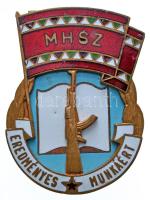 ~1970. "MHSZ Eredményes Munkáért" zománcozott kitüntető jelvény T:1-