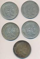 1947. 5Ft Ag "Kossuth" (5x) T:vegyes