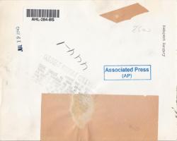 1945 A szétrombolt Erzsébet híd, angol szöveggel, pecséttel jelzett, 23x18 cm