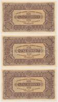 1923. 100K "Magyar Pénzjegynyomda Rt. Budapest" (3x) T:I- (hajtatlan)
Adamo K30/1
