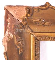 Kissé sérült antik keret, belső: 56×45 cm, külső: 64×54 cm