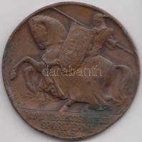 Bődy Kálmán (1885-1956) 1943. "Honvéd Térképészeti Intézet Sport Érme" Br sportérem (53mm) T:3