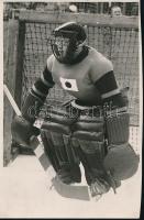 Schäffer Fotó: Jéghokis, pecséttel jelzett, 18x12 cm