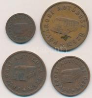 1951-1968. 1Ft-50Ft "FAÜ" közlekedési bárca sor 4klf darabja T:vegyes